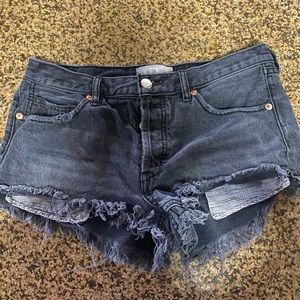 free people jean shorts